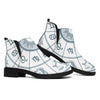 Zodiac Astrology Signs Print Flat Ankle Boots