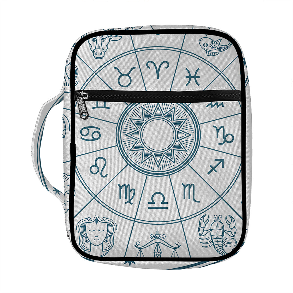 Zodiac Astrology Signs Print Front Pocket Bible Bag