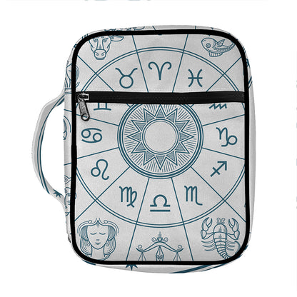 Zodiac Astrology Signs Print Front Pocket Bible Bag