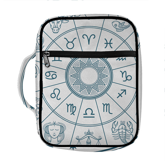 Zodiac Astrology Signs Print Front Pocket Bible Bag