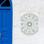 Zodiac Astrology Signs Print Garden Flag