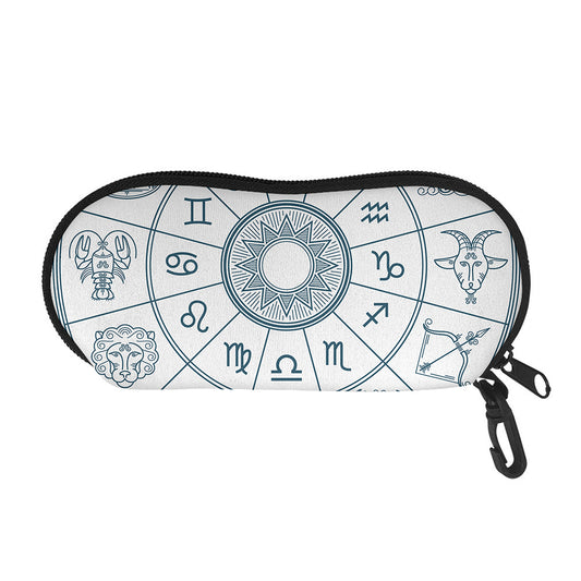 Zodiac Astrology Signs Print Glasses Case