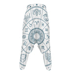 Zodiac Astrology Signs Print Hammer Pants