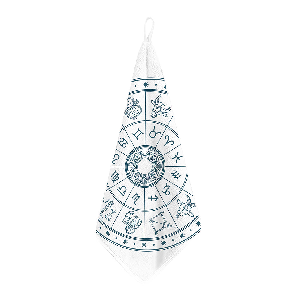 Zodiac Astrology Signs Print Hand Towel