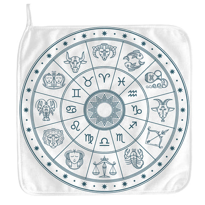 Zodiac Astrology Signs Print Hand Towel