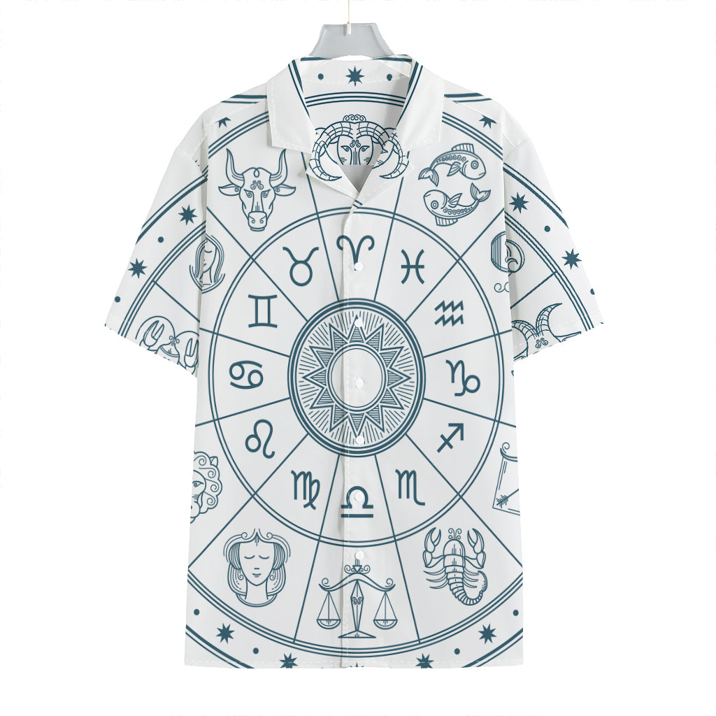 Zodiac Astrology Signs Print Hawaiian Shirt