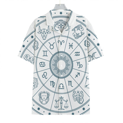 Zodiac Astrology Signs Print Hawaiian Shirt