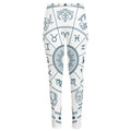 Zodiac Astrology Signs Print High-Waisted Pocket Leggings