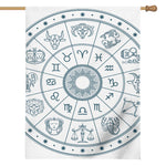 Zodiac Astrology Signs Print House Flag