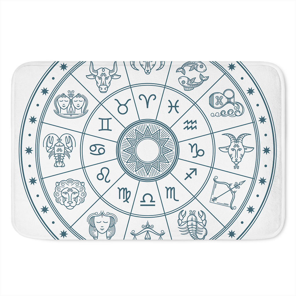 Zodiac Astrology Signs Print Indoor Door Mat