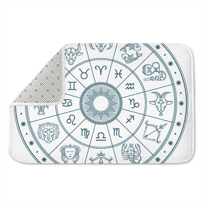 Zodiac Astrology Signs Print Indoor Door Mat