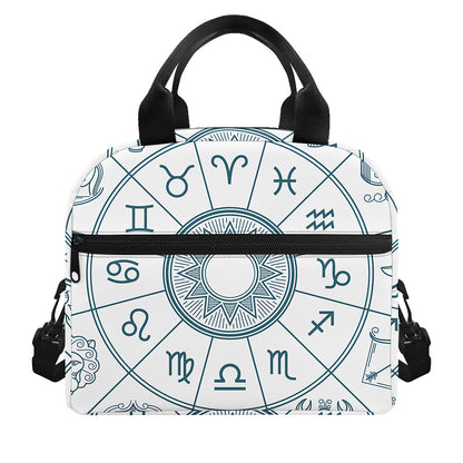 Zodiac Astrology Signs Print Insulated Lunch Bag