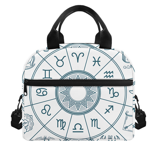 Zodiac Astrology Signs Print Insulated Lunch Bag