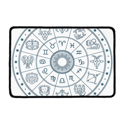 Zodiac Astrology Signs Print Kitchen Mat