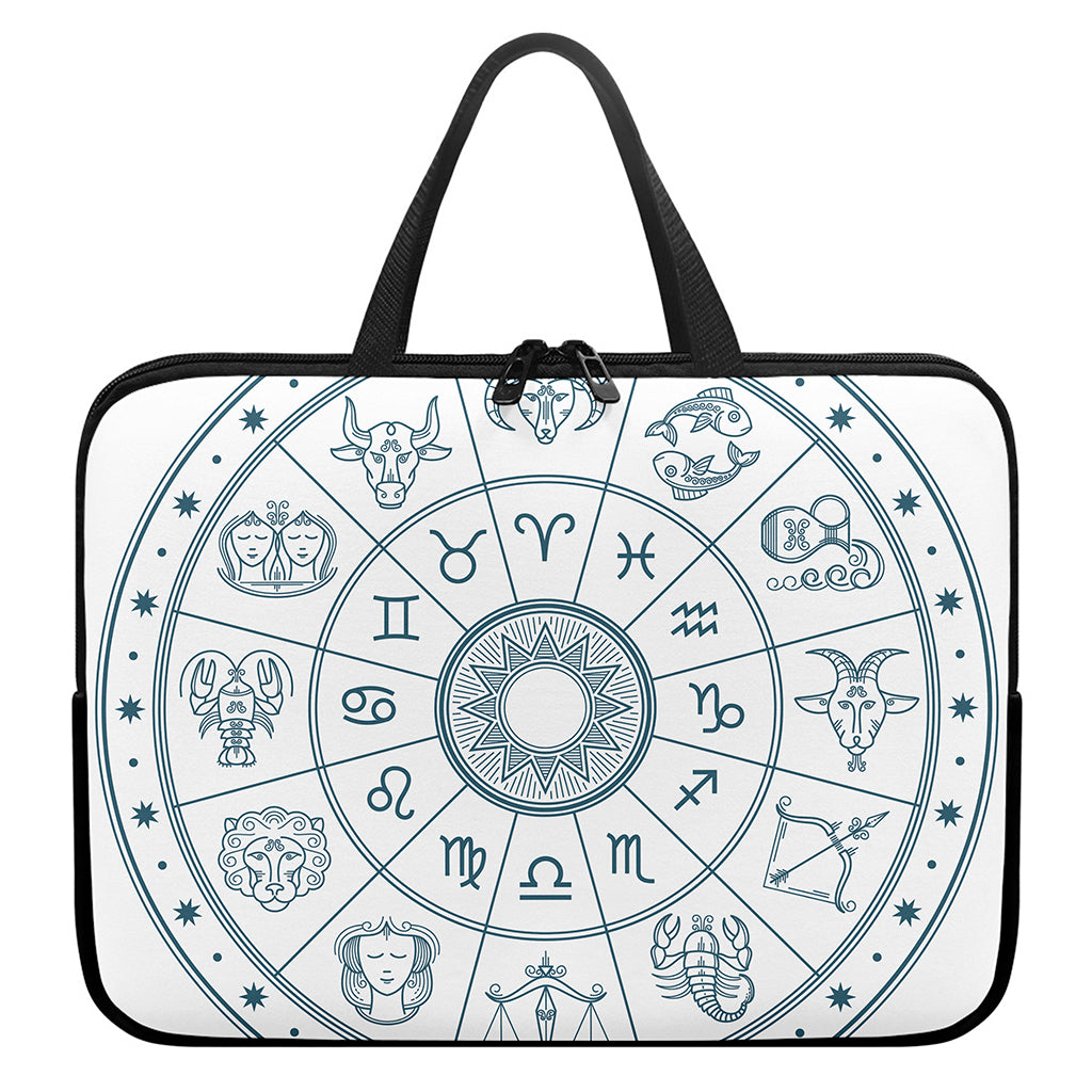 Zodiac Astrology Signs Print Laptop Sleeve With Handle