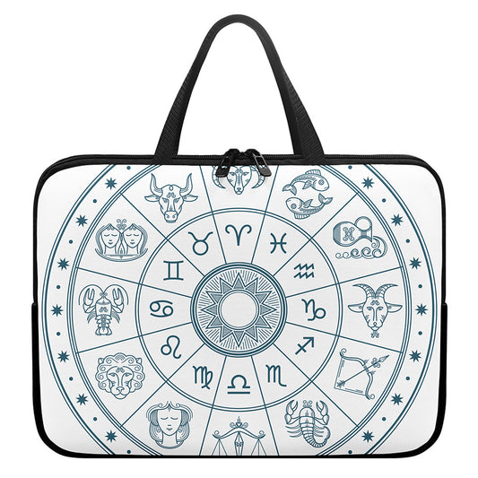 Zodiac Astrology Signs Print Laptop Sleeve With Handle