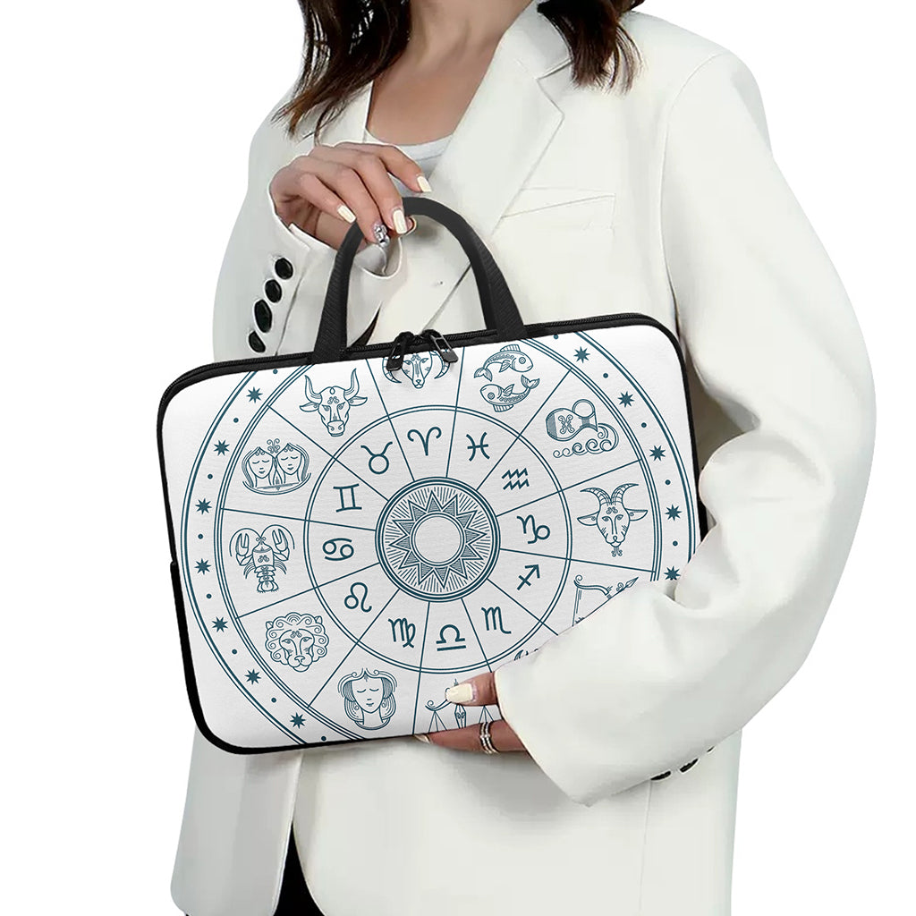 Zodiac Astrology Signs Print Laptop Sleeve With Handle