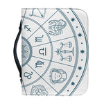 Zodiac Astrology Signs Print Leather Bible Cover