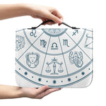 Zodiac Astrology Signs Print Leather Bible Cover