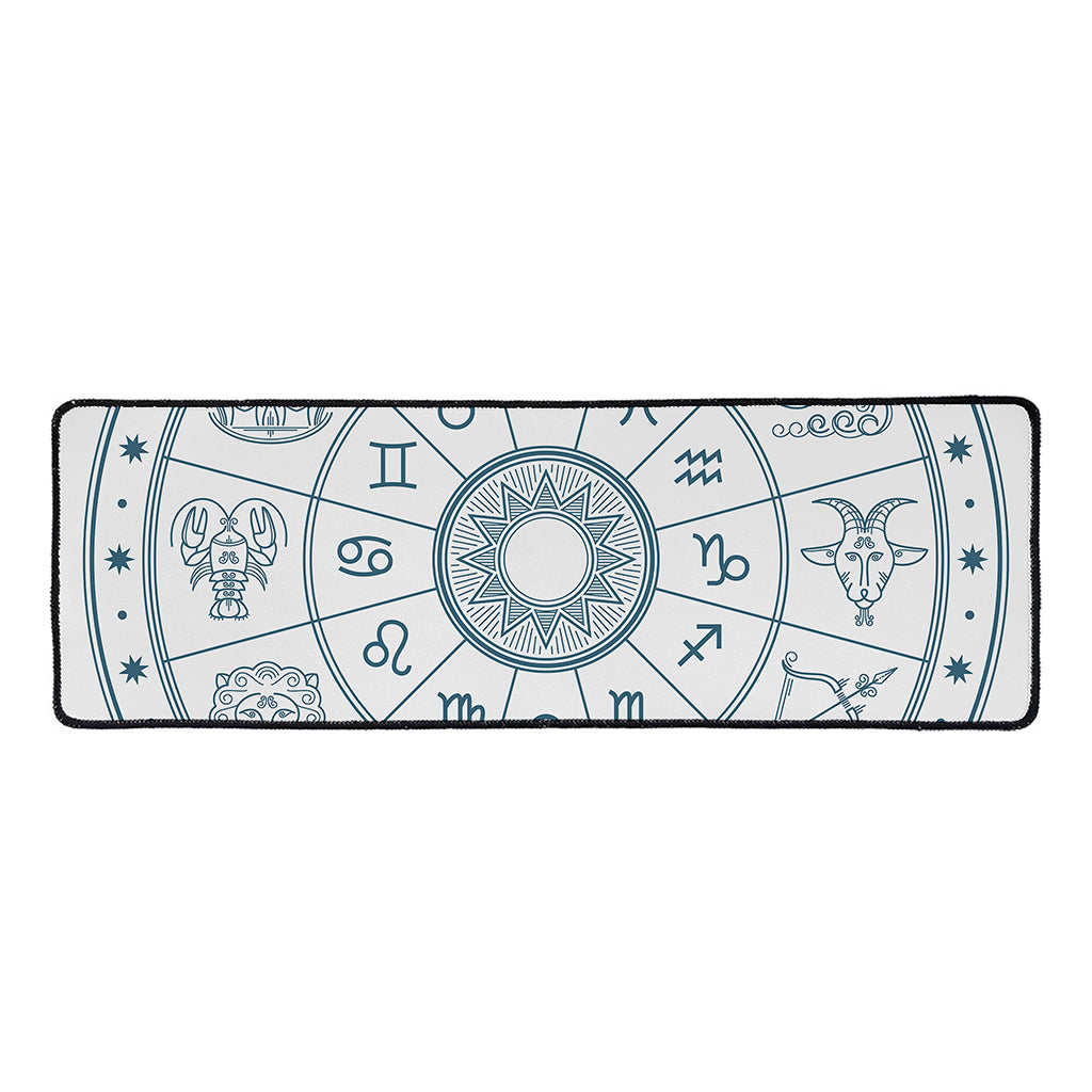 Zodiac Astrology Signs Print Long Kitchen Mat