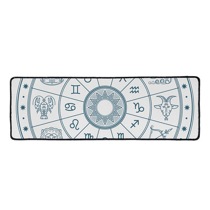 Zodiac Astrology Signs Print Long Kitchen Mat