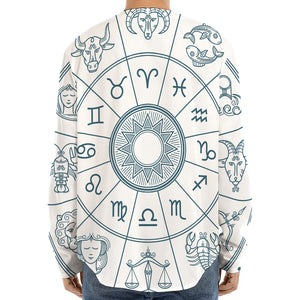 Zodiac Astrology Signs Print Long Sleeve Baseball Jersey