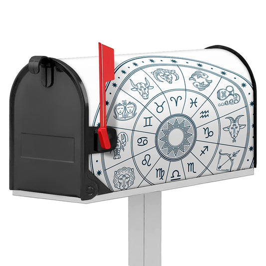Zodiac Astrology Signs Print Mailbox Cover