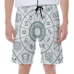 Zodiac Astrology Signs Print Men's Beach Shorts