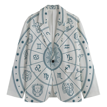 Zodiac Astrology Signs Print Men's Blazer