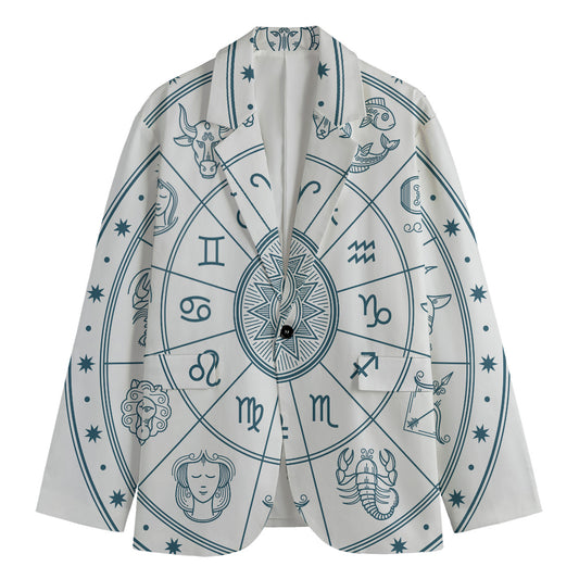 Zodiac Astrology Signs Print Men's Blazer