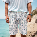 Zodiac Astrology Signs Print Men's Cargo Shorts