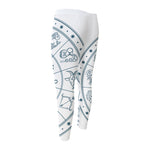 Zodiac Astrology Signs Print Men's Compression Pants