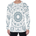 Zodiac Astrology Signs Print Men's Long Sleeve T-Shirt