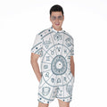 Zodiac Astrology Signs Print Men's Romper