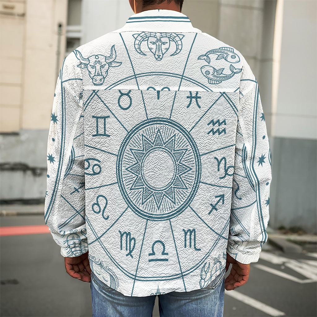 Zodiac Astrology Signs Print Men's Shirt Jacket