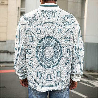 Zodiac Astrology Signs Print Men's Shirt Jacket