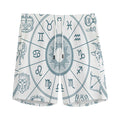 Zodiac Astrology Signs Print Men's Athletic Shorts