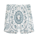 Zodiac Astrology Signs Print Men's Sports Shorts