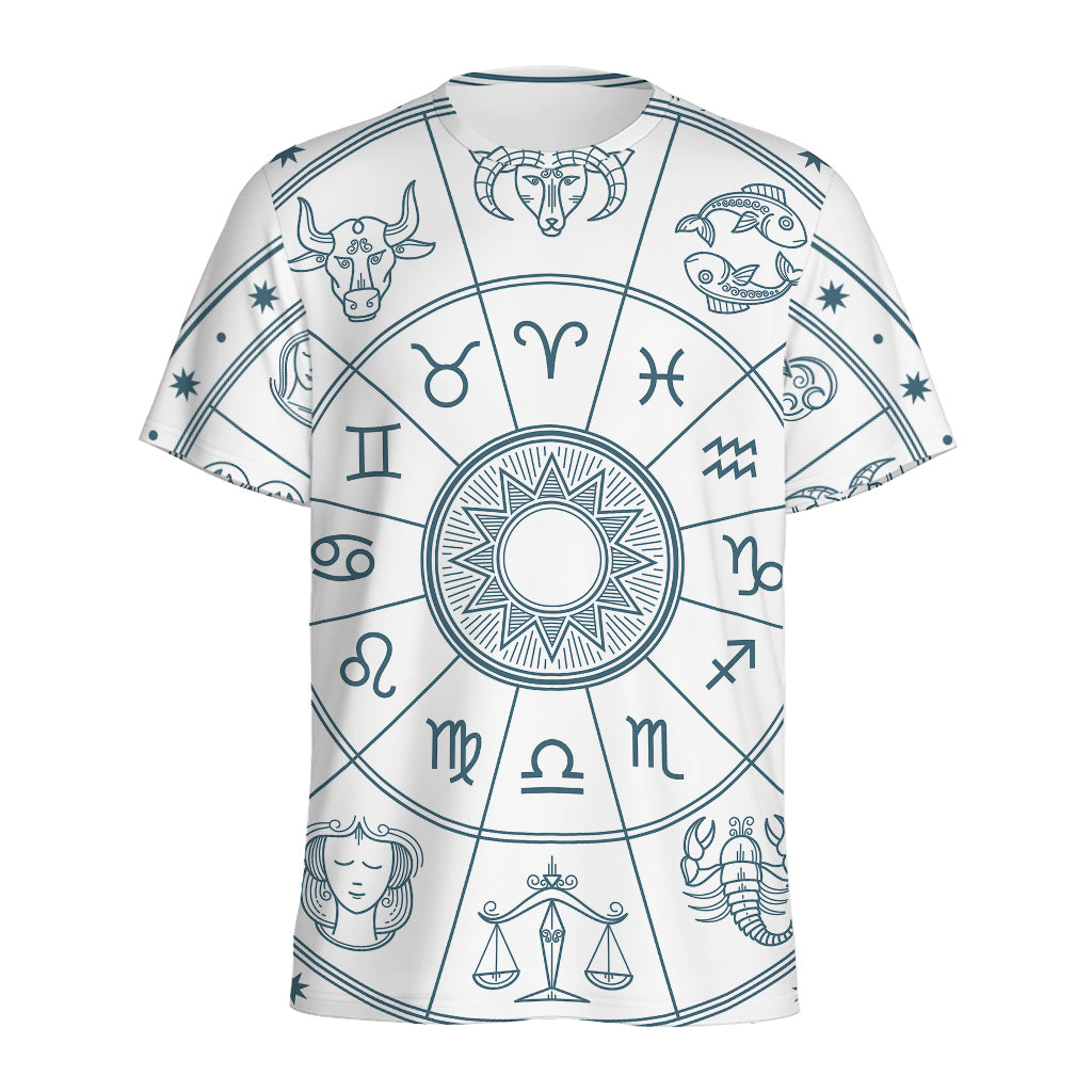 Zodiac Astrology Signs Print Men's Sports T-Shirt