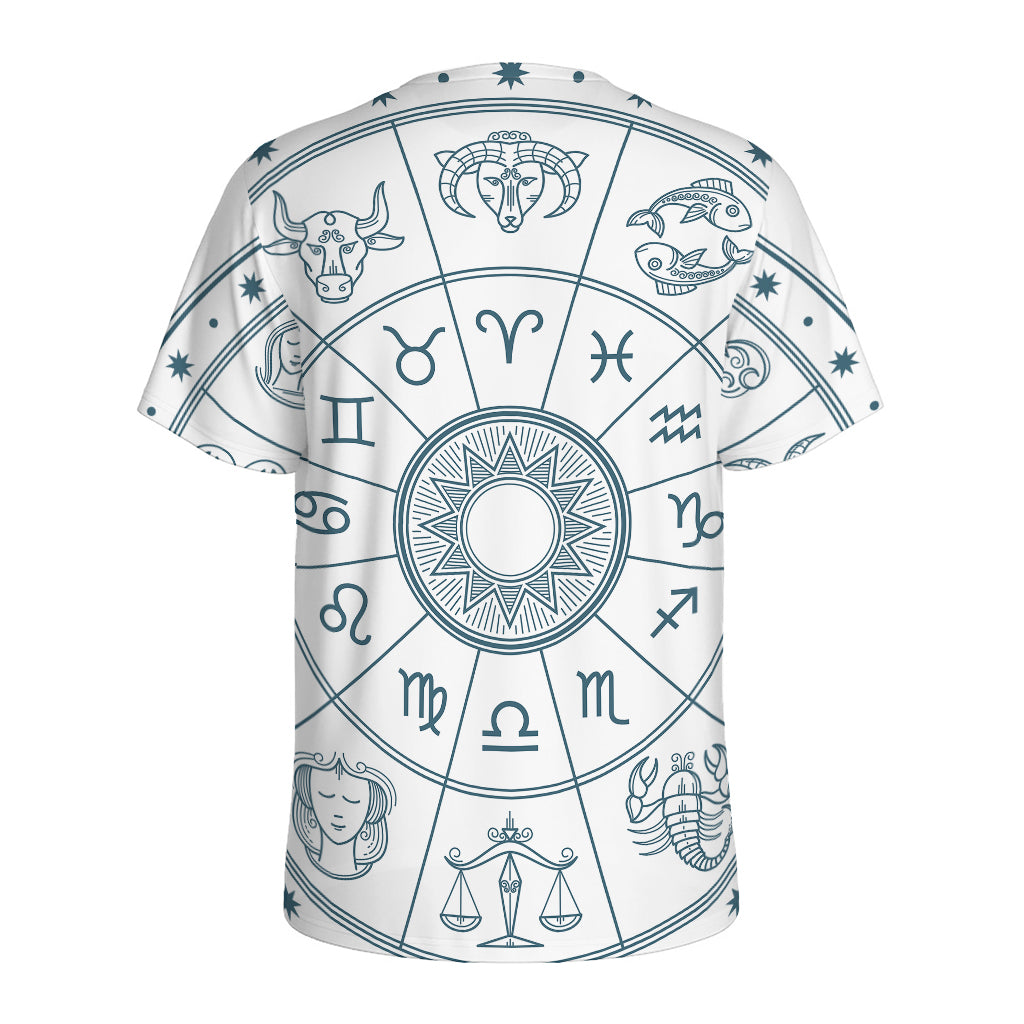 Zodiac Astrology Signs Print Men's Sports T-Shirt