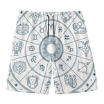 Zodiac Astrology Signs Print Men's Swim Trunks
