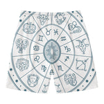 Zodiac Astrology Signs Print Men's Swim Trunks