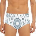 Zodiac Astrology Signs Print Men's Triangle Swim Briefs