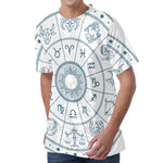 Zodiac Astrology Signs Print Men's Velvet T-Shirt