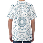 Zodiac Astrology Signs Print Men's Velvet T-Shirt