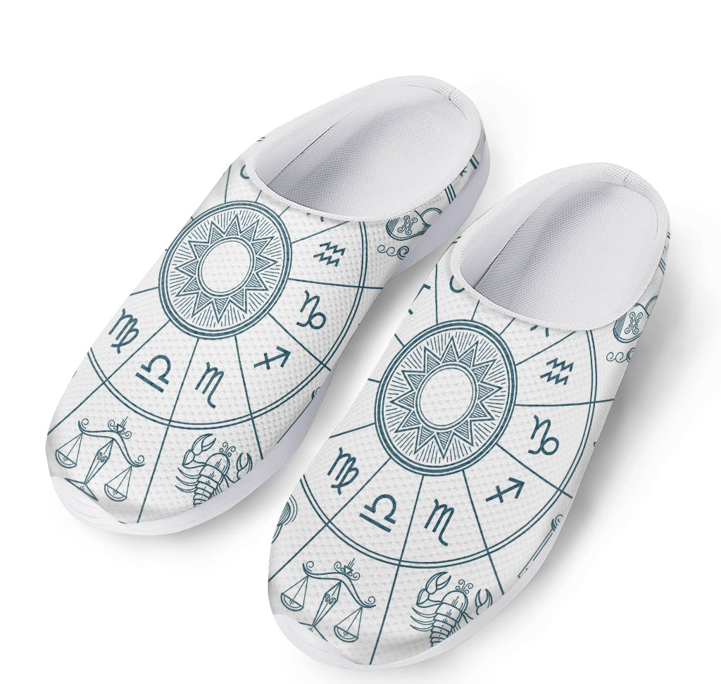 Zodiac Astrology Signs Print Mesh Casual Shoes