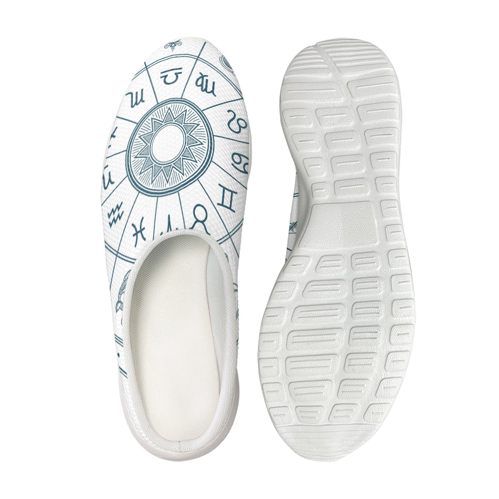 Zodiac Astrology Signs Print Mesh Casual Shoes