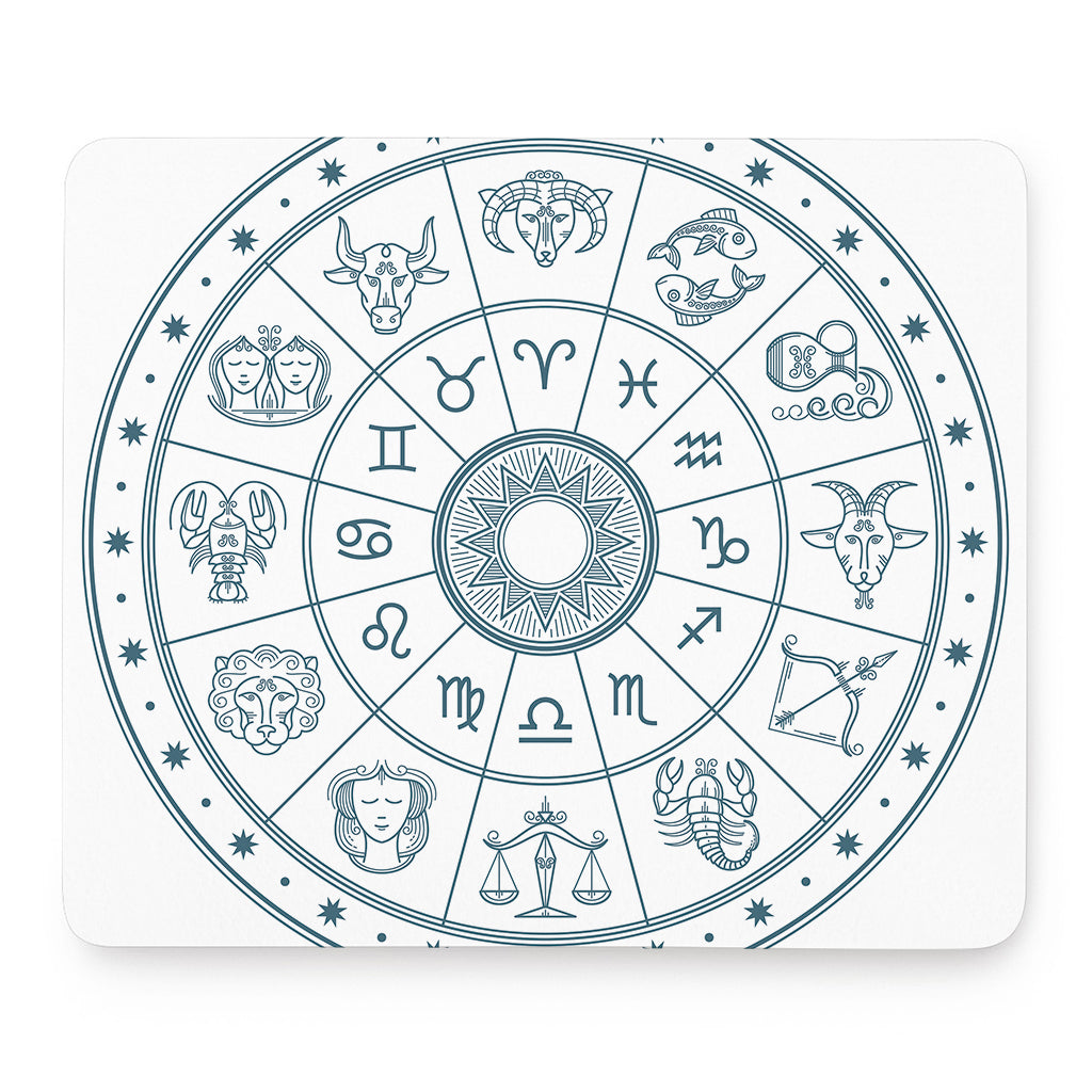 Zodiac Astrology Signs Print Mouse Pad