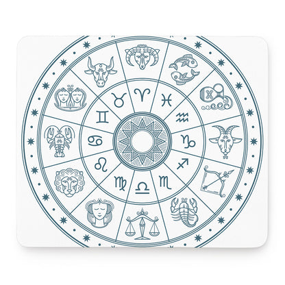Zodiac Astrology Signs Print Mouse Pad