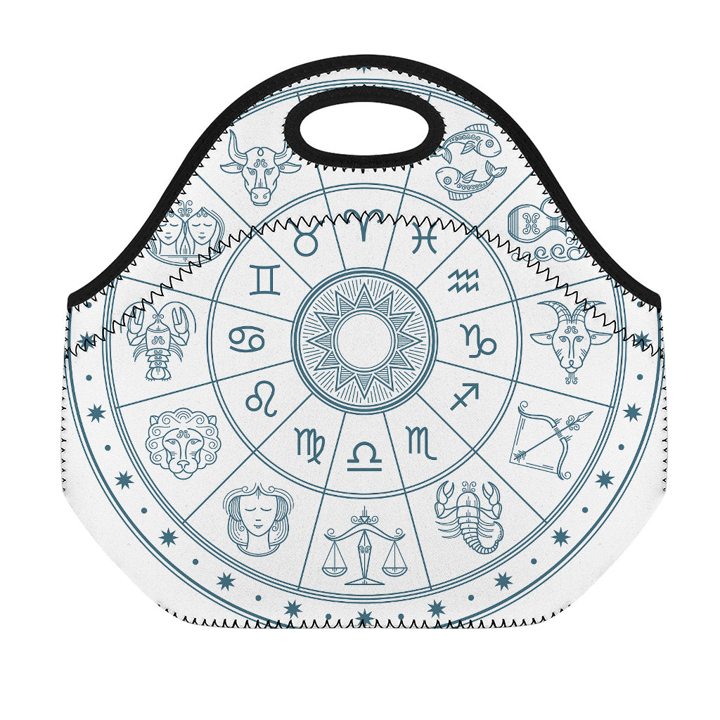 Zodiac Astrology Signs Print Neoprene Lunch Bag
